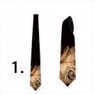 Necktie with geographic maps stars and universe