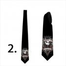 Necktie with Jack skellington and the bride for Halloween theme party