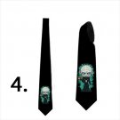 Necktie with hellraiser comic horror for Halloween theme party