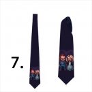 Necktie with Chucky doll and the bride for Halloween theme party