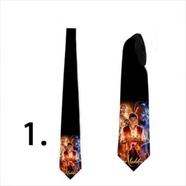 Necktie with Aladdin and Genie