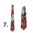 Necktie with rock and roll band images