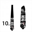 Necktie with rock and roll band images