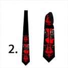 Neck tie with star wars darth vader and darth maul