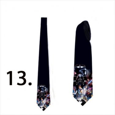 Necktie with star wars darth vader