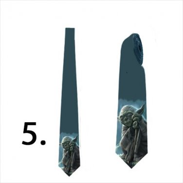 Necktie with star wars Yoda