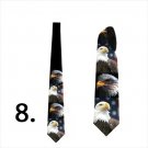 Necktie with eagles birds of prey wild life custom print