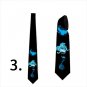 Neck tie with mermaid and shark