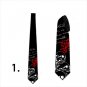 Necktie with skulls