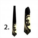 Necktie with music instrument original print with violin