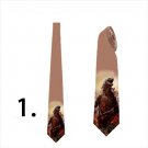 Necktie with godzilla