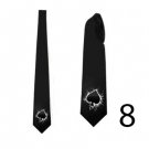Necktie with playing cards casino ace of spades ace of heart