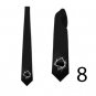 Necktie with playing cards casino ace of spades ace of heart