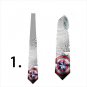 Necktie with captain america sign custom design