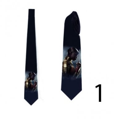 Necktie with Okoye custom design tie with superhero