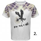 Man t-shirt with eagle and birds of prey print cotton tee personalized print