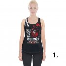 Woman t-shirt with the skulls gothic style cotton tee personalized print