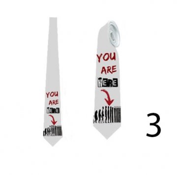 Necktie with barcode unique comic fun and custom design