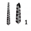 Necktie with chucky and the bride print for Halloween theme party horror design