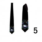 Necktie with tetris fun game geometric print custom design