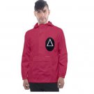 Windbreaker with squid game print triangle guard outfit for men