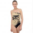 Swimsuit with graffiti urban style one shoulder sport and swimsuit