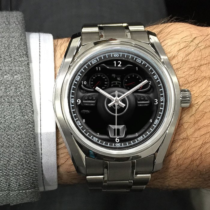 New MG ZS car SUV Handling Steering Watch Steel on Steel Unisex Watches