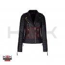 Real Sheep Leather Women Biker/Motocycle Jacket Real Sheep Leather Women Biker/Motocycle Jacket