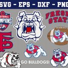 Fresno State Bulldog football NCAA Logo Svg, Eps, Dxf, Png