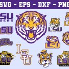 LSU Tigers football NCAA Logo Svg, Eps, Dxf, Png