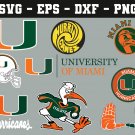 Miami Hurricanes football NCAA Logo Svg, Eps, Dxf, Png