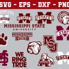 Mississippi State Bulldogs football NCAA Logo Svg, Eps, Dxf, Png