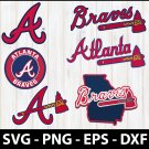 Atlanta Braves MLB Baseball Team Logo Svg, Eps, Dxf, Png