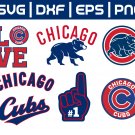 Chicago Cubs MLB Baseball Team Logo Svg, Eps, Dxf, Png