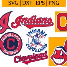 Cleveland Indians MLB Baseball Team Logo Svg, Eps, Dxf, Png
