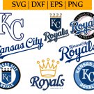 Kansas CIty Royals MLB Baseball Team Logo Svg, Eps, Dxf, Png