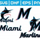 Miami Marlins MLB Baseball Team Logo Svg, Eps, Dxf, Png