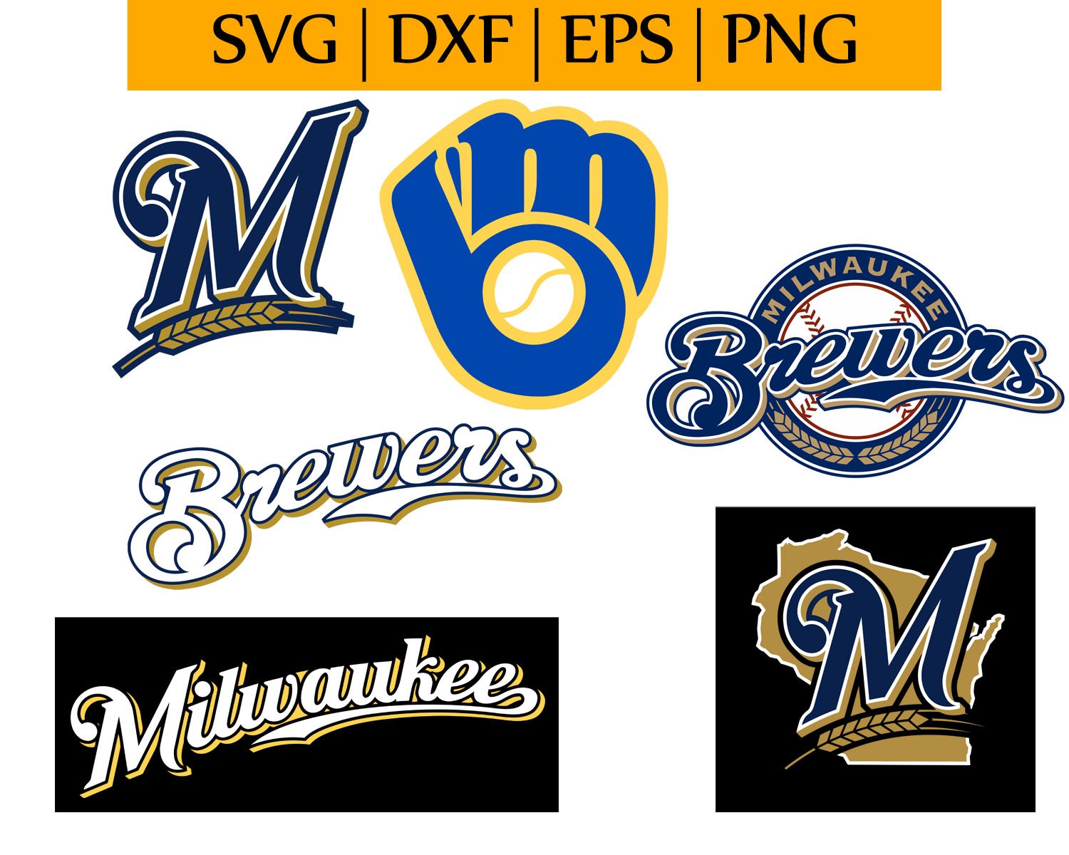 Milwaukee Brewers SVG • MLB Baseball Team T-shirt Design SVG Cut