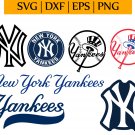 New York Yankees MLB Baseball Team Logo Svg, Eps, Dxf, Png