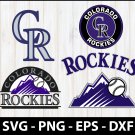 Colorado Rockies MLB Baseball Team Logo Svg, Eps, Dxf, Png