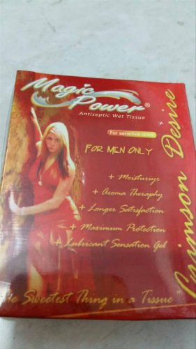 2 boxes (12pcs) RED Magic Power Man Wet Tissue Prevent Premature Ejaculation