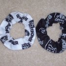 Los Angeles Raiders Football Fabric hair Scrunchies by Sherry Scrunchie NFL Lot of 2 Los Angeles Raiders Football Fabric hair Scrunchies by Sherry Scrunchie NFL Lot of 2