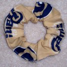 St Luois Rams Football Gold Fabric Hair Scrunchie Scrunchies NFL