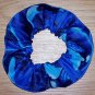 Dolphins and Whales Blue Fabric Hair Scrunchie Scrunchies by Sherry