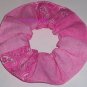 John Deere Pink Floral Fabric Hair Scrunchie Scrunchies by Sherry