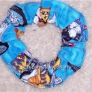 Cats on Motorcycles Bikes Fabric Hair Ties Scrunchie Scrunchies by Sherry