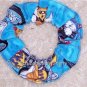 Cats on Motorcycles Bikes Fabric Hair Ties Scrunchie Scrunchies by Sherry