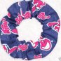 Cleveland Indians Fabric Hair Scrunchie MLB Baseball Scrunchies by Sherry