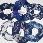 8 Dallas Cowboys Fabric Hair Scrunchies Ties NFL Camo Tye-Dyed Glow White Blue