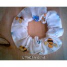 Bees and Flowers Fabric Hair Scrunchie Scrunchies by Sherry